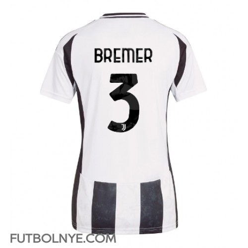 Camiseta Juventus Gleison Bremer #3 Primera Equipación para mujer 2024-25 manga corta